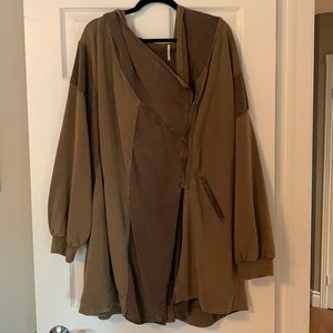 Army green Free People jacket